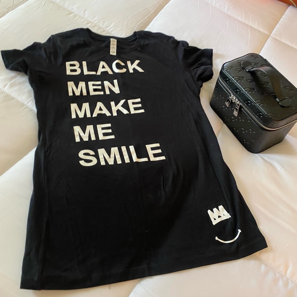 Black Men Make Me Smile Fitted Tee